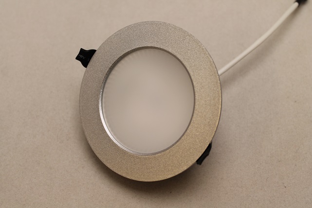 LED Einbauspot silber 9 Watt dimmbar wasserfest 